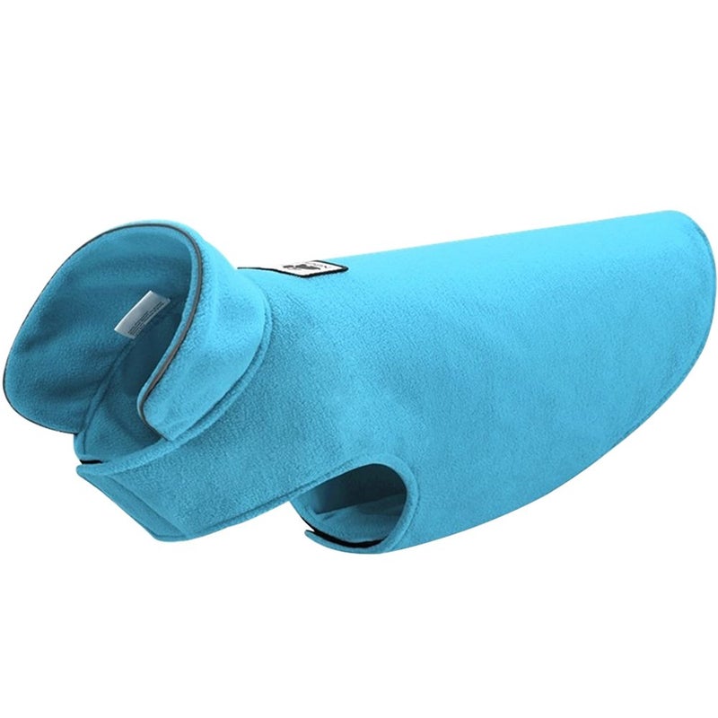 Creation Core Windproof Plush with Sport Vest Dog Clothes Night Reflective Jacket Pet Keep Warm Jacket No Pull No Choke Design Eco-Friendly for Small and Large Big Dog(Blue XS)